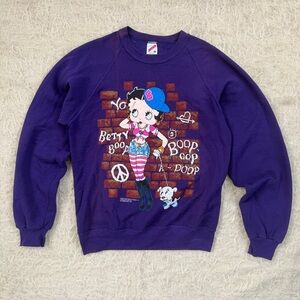 Vintage 1993 Betty Boop Graffiti Sweatshirt – Size Medium